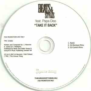 Beats & Styles Feat. Papa Dee - Take It Back download mp3 flac