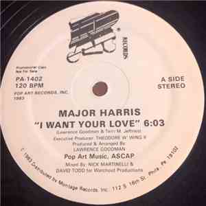 Major Harris - I Want Your Love download mp3 flac