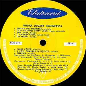 Various - Muzică Ușoară Romînească download free